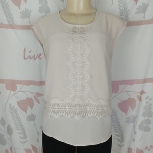 Ro&De embroidery blouse cream size XS